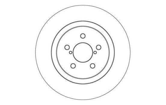 Brake disc DF4640 TRW