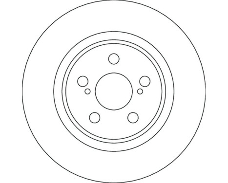 Brake disc DF4641 TRW