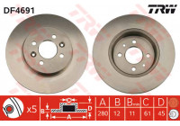 Brake Disc DF4691 TRW