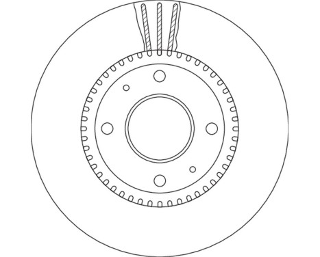 Brake Disc DF4710 TRW, Image 3