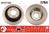 Brake Disc DF4718S TRW