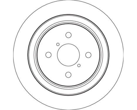 Brake Disc DF4800 TRW, Image 3