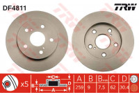 Brake Disc DF4811 TRW