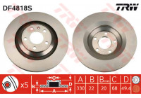 Brake Disc DF4818S TRW