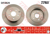Brake Disc DF4829 TRW