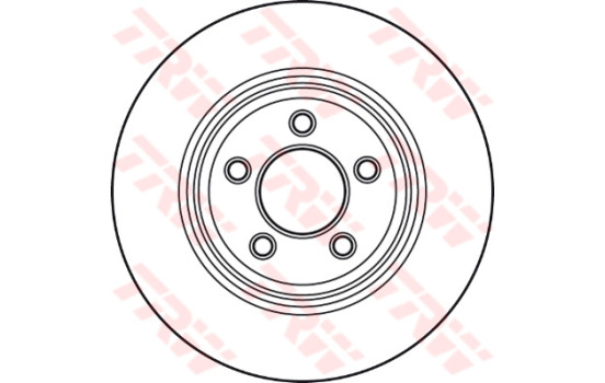 Brake Disc DF4907S TRW, Image 2
