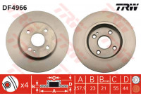 Brake Disc DF4966 TRW