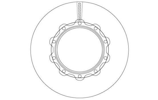 Brake Disc DF5014S TRW, Image 2