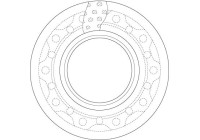 Brake Disc DF5017S TRW