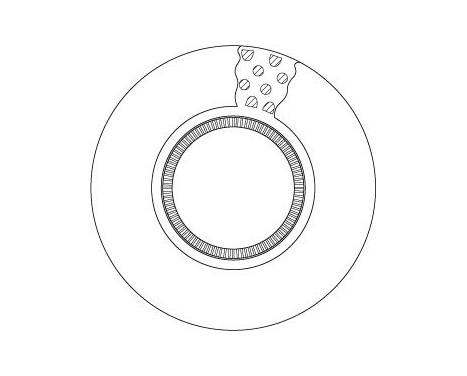 Brake disc DF5094S TRW