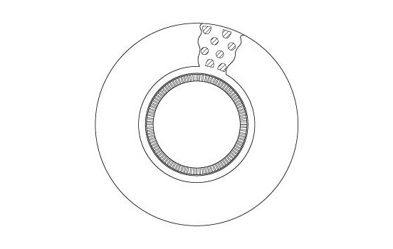 Brake disc DF5094S TRW