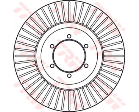 Brake Disc DF6008S TRW, Image 2