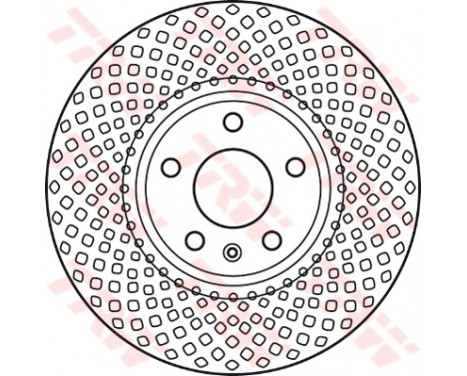 Brake Disc DF6015S TRW, Image 2