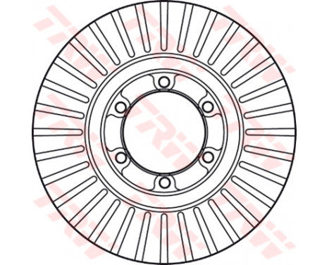 Brake Disc DF6022 TRW, Image 2