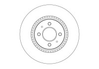 Brake disc DF6025 TRW