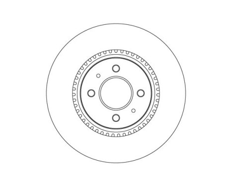 Brake disc DF6025 TRW