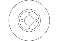 Brake disc DF6030 TRW