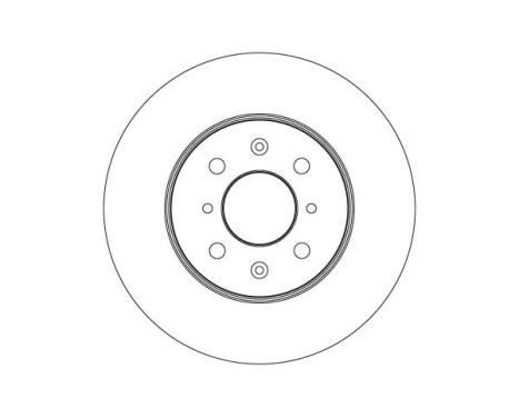 Brake disc DF6036 TRW