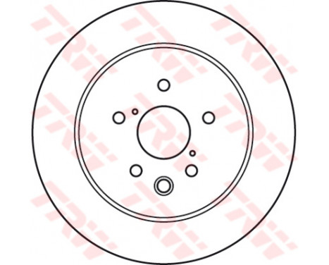 Brake Disc DF6063 TRW, Image 2