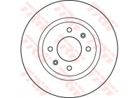 Brake Disc DF6116 TRW