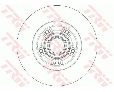 Brake Disc DF6203BS TRW, Image 2