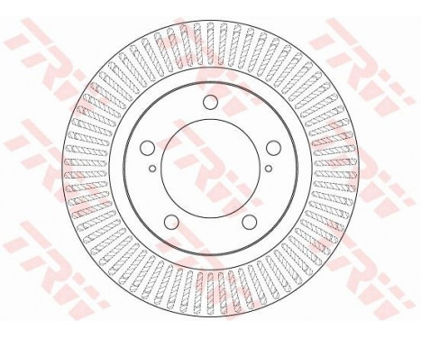 Brake Disc DF6239S TRW, Image 2