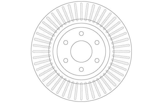 Brake Disc DF6425 TRW, Image 2