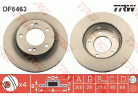 Brake Disc DF6463 TRW