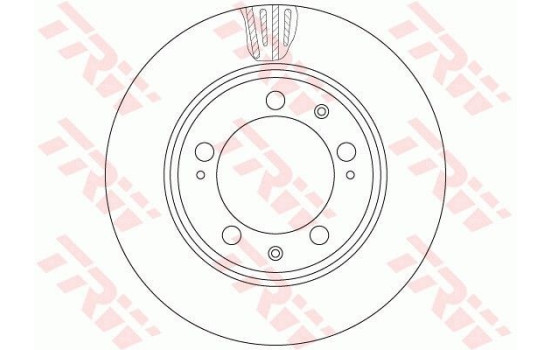 Brake Disc DF6484S TRW