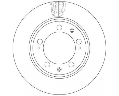 Brake Disc DF6484S TRW, Image 2