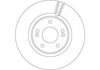 Brake disc DF6497S TRW