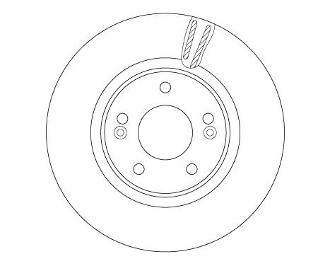 Brake disc DF6497S TRW