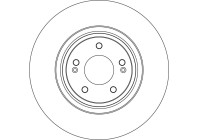Brake disc DF6538S TRW