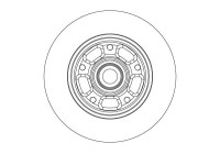 Brake disc DF6549BS TRW