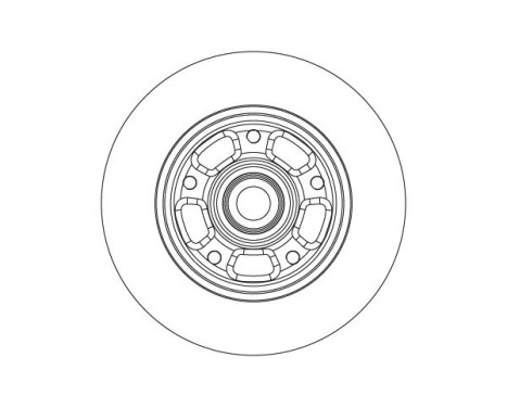 Brake disc DF6549BS TRW