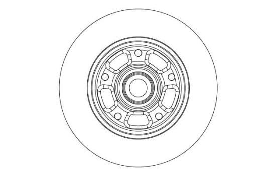 Brake disc DF6549BS TRW