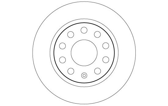 Brake disc DF6553 TRW