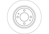 Brake disc DF6561 TRW