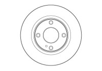 Brake disc DF6568 TRW