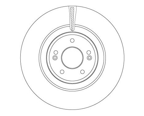 Brake disc DF6572 TRW