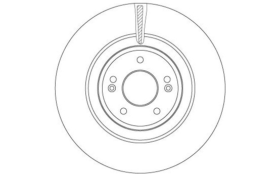 Brake disc DF6572 TRW