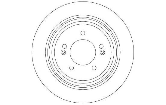 Brake disc DF6573 TRW