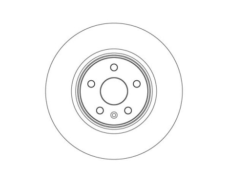 Brake disc DF6585S TRW