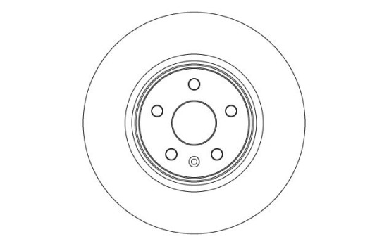 Brake disc DF6585S TRW