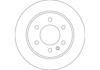 Brake disc DF6596S TRW