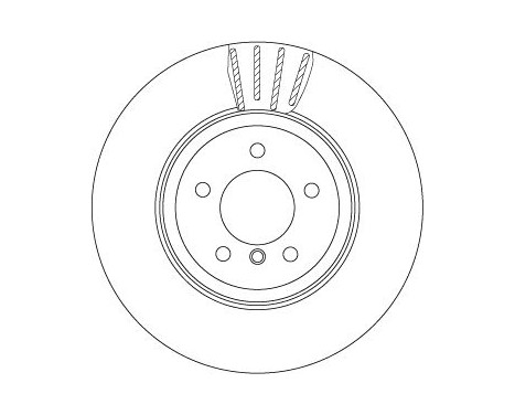 Brake Disc DF6625S TRW, Image 2