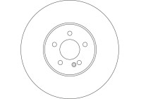 Brake disc DF6642S TRW