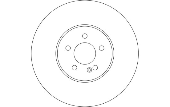 Brake disc DF6642S TRW