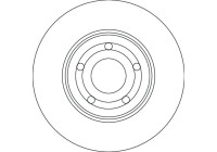 Brake disc DF6708 TRW