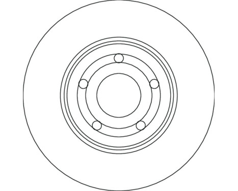 Brake disc DF6708 TRW